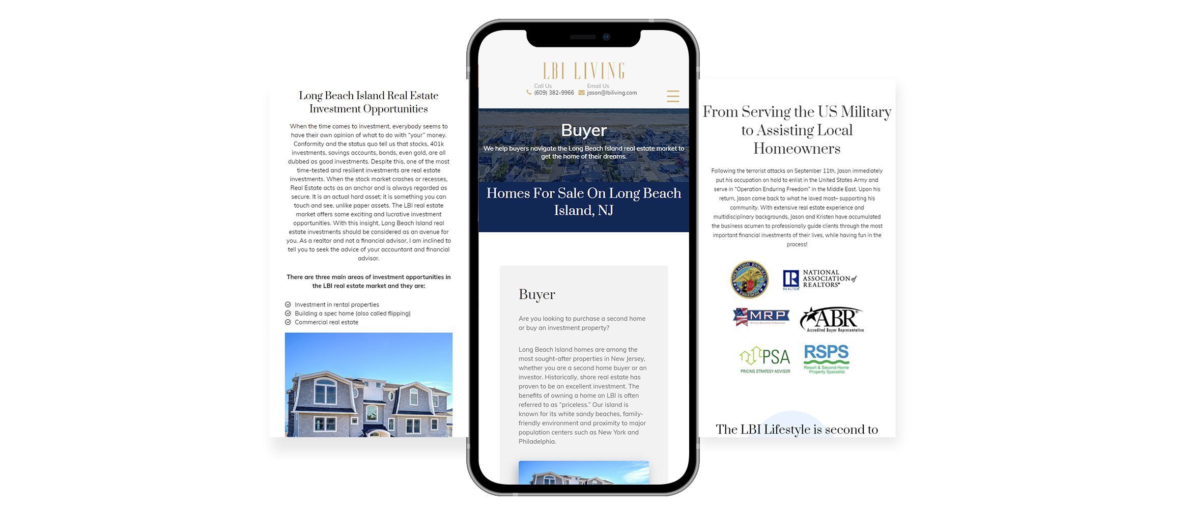 LBI living website - Jives Media